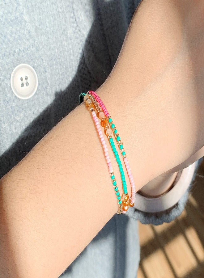 سمر لوف خلخال بوهيمي مطرز للنساء، خلخال شاطئي فريد وملون، مصنوع يدويًا من قبل SUMMER LOVE (اللون رقم 2) - Image 4