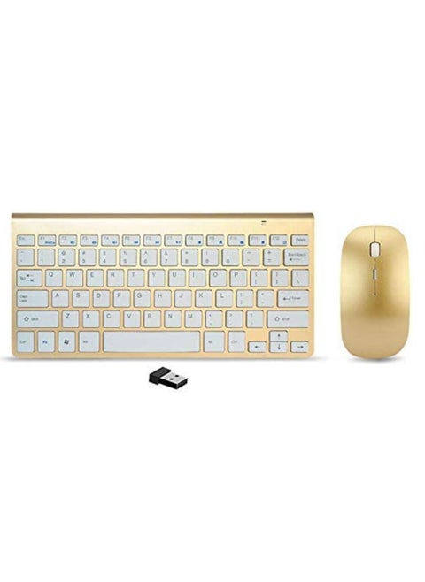 Wireless Keyboard And Mouse Combo Ultra Thin Portable 2.4Ghz Keyboard For Laptop Mac Tablet Desktop PC Computer TV Windows XP/Vista /7/8/10