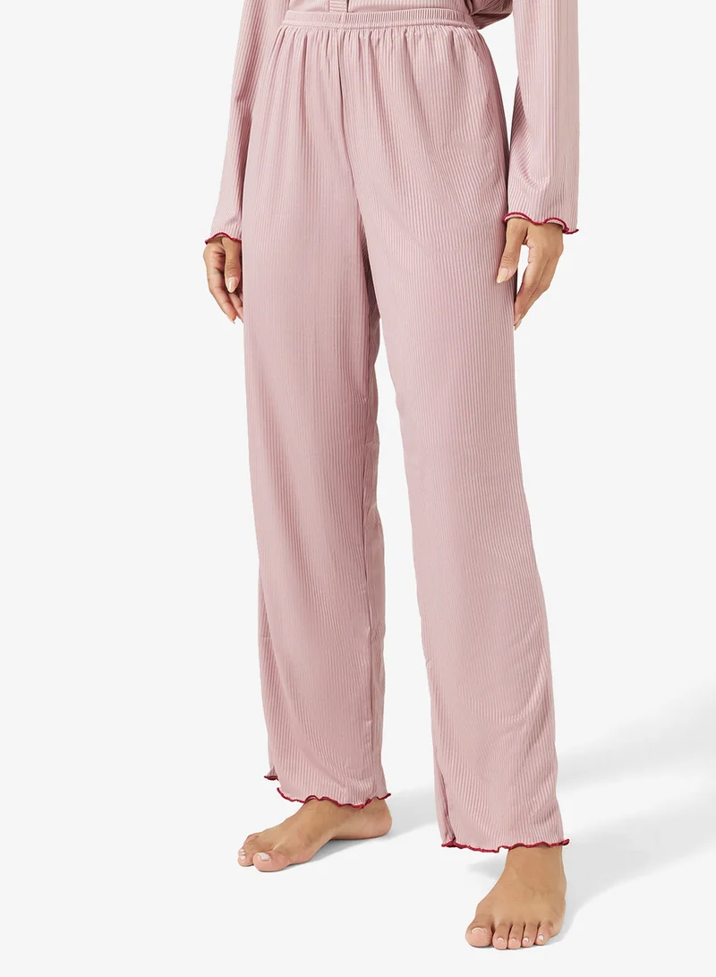 Ginger Button Up Shirt & Pyjama Set
