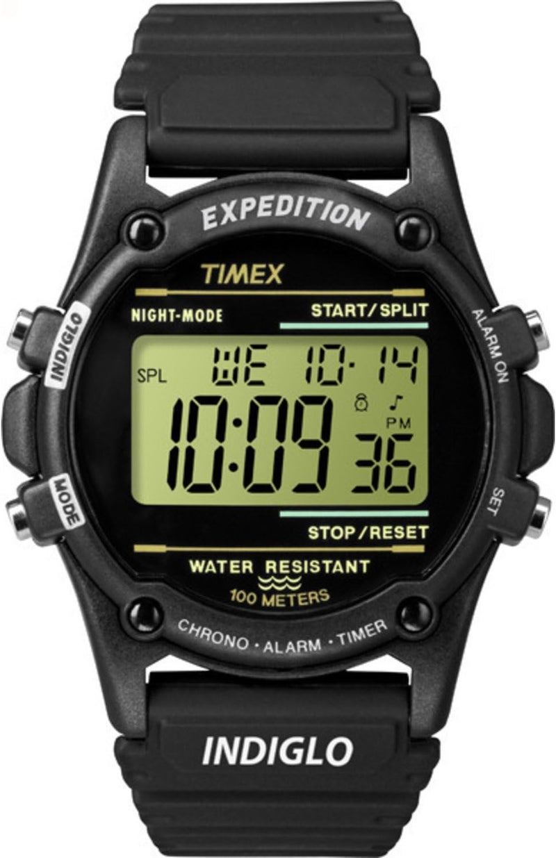 Timex Men's T5K463 Expedition Atlantis Black Resin Strap Watch