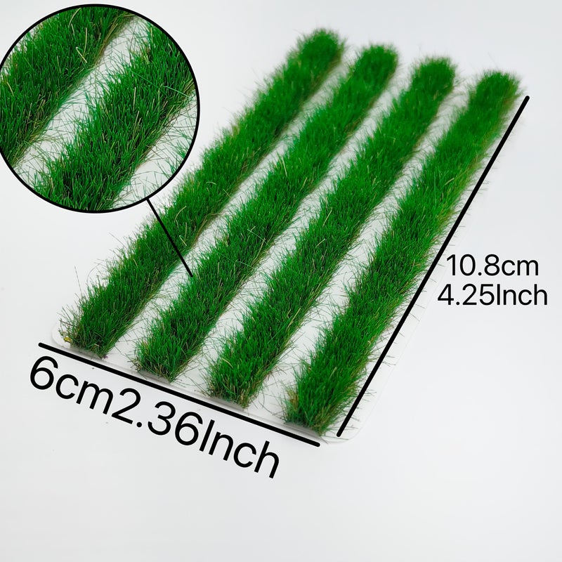 Spring Green 4 Strips 0.8 Cm Grass Strips For Rice And Wheat Field Models Military Sand Table Miniatures Mini Terrain Railway Landscape Decor Easy To Use - Image 3