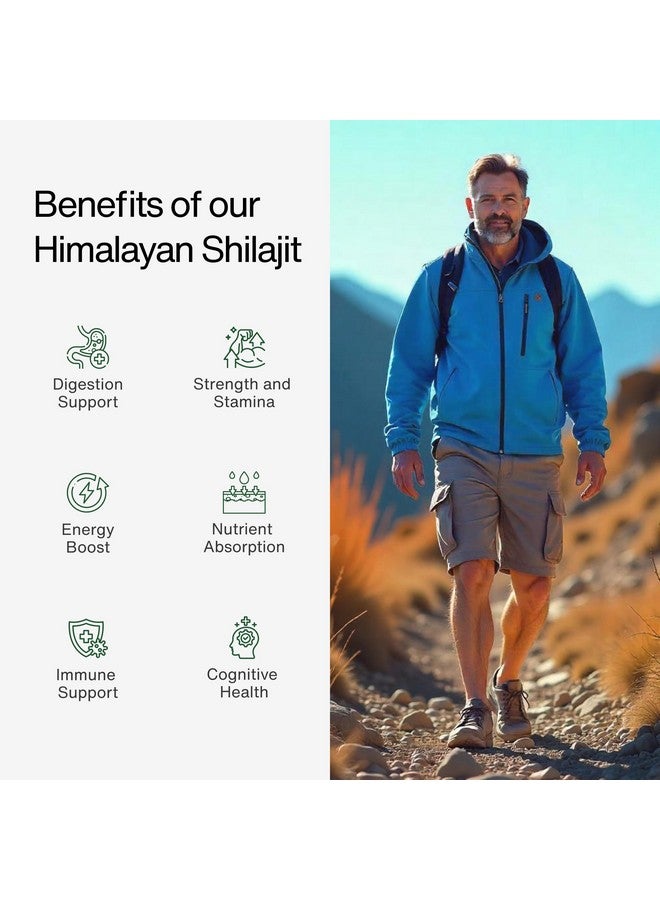 Kapiva كابيفا 100% راتنج شيلاجيت هيمالايا النقي (30 جرام)، قوة عالية للرجال والنساء | 80 حصة من 250 ملغ | 80+ معادن نادرة، حتى 70% حمض فلفيكي | أصلي | دعم طبيعي للطاقة والمناعة - Image 3