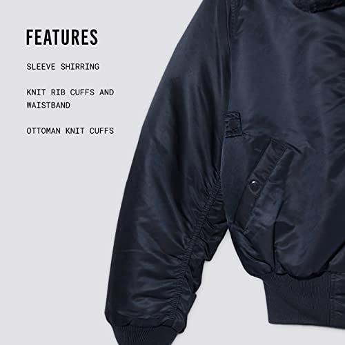 Alpha Industries Men's B-15 Flight Jacket (M, Replica Blue) - Image 4