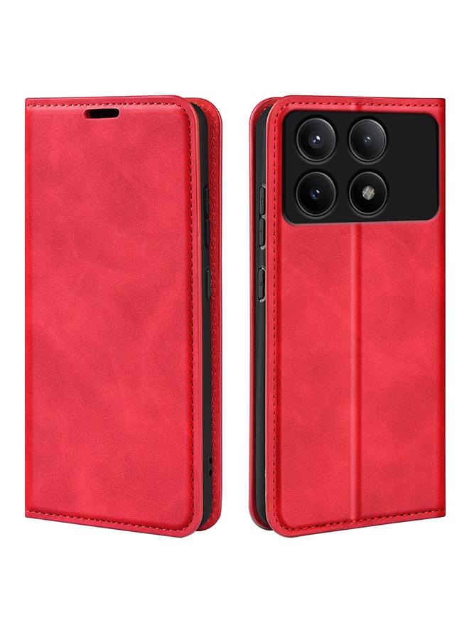 Case For Xiaomi Redmi K70E Retro-skin Magnetic Suction Leather Phone Case