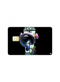 PRINTED BANK CARD STICKER King Boo And Luigi From Super Mario Video Game