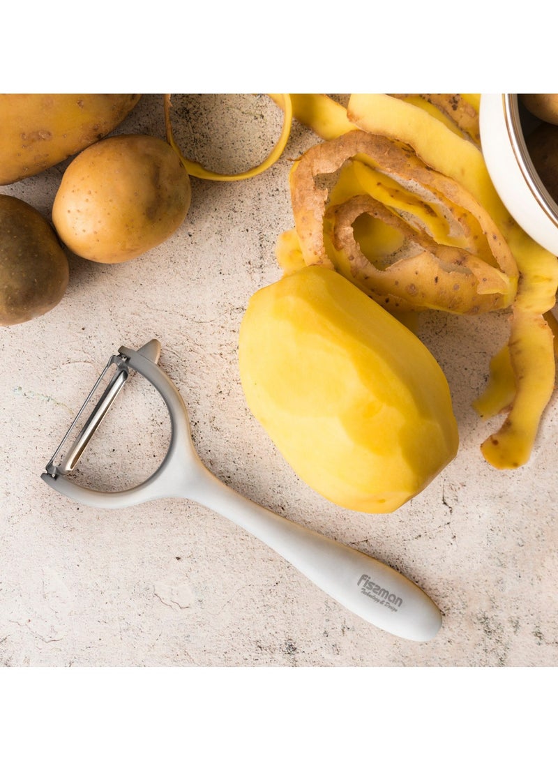 Fissman قشارة فسمان من الفولاذ المقاوم للصدأ على شكل Y، قشارة للخضروات والفواكه، قشارة فائقة الحدة من سبيكة الزنك مقاومة للصدأ - Image 1