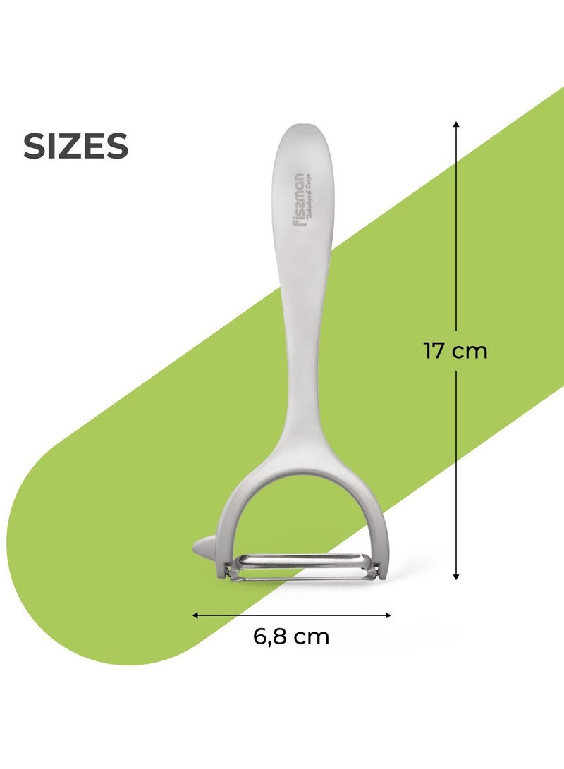 Fissman قشارة فسمان من الفولاذ المقاوم للصدأ على شكل Y، قشارة للخضروات والفواكه، قشارة فائقة الحدة من سبيكة الزنك مقاومة للصدأ - Image 4