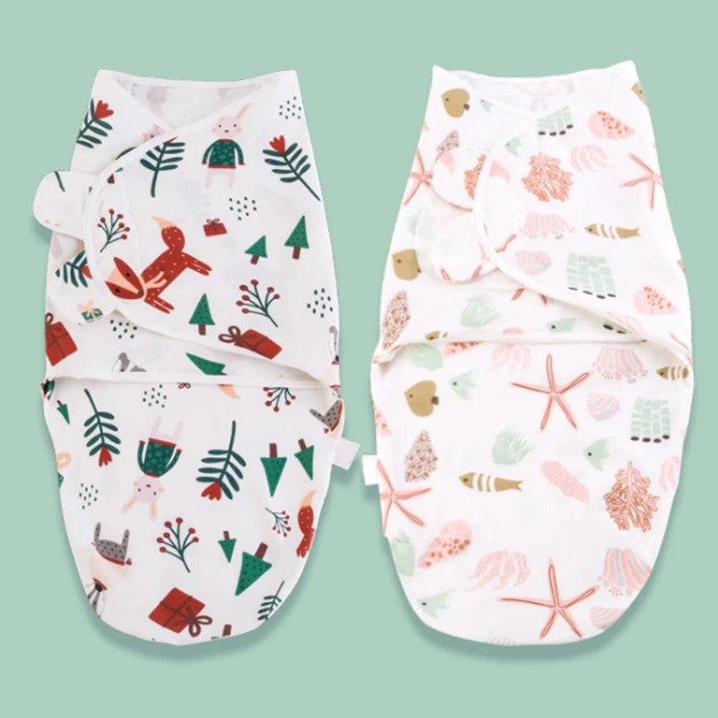 Bluejw 100% Organic Cotton Baby Swaddle Blanket - Adjustable Newborn Sleep Sack Wrap for Swaddlers - Girl & Boy - Image 5