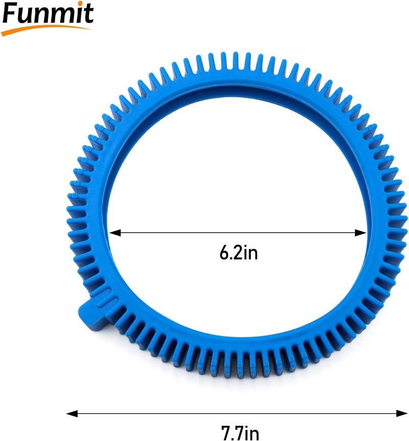 Funmit 896584000-143 Blue Front Tire Kit with Super Hump Replacement for Haywood Poolvergnuegen Select Pool Cleaners and Perfectly Compatible with Hayward Phoenix Cleaners (Pack of 4) - Image 3