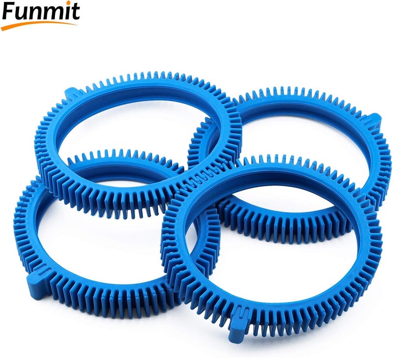 Funmit 896584000-143 Blue Front Tire Kit with Super Hump Replacement for Haywood Poolvergnuegen Select Pool Cleaners and Perfectly Compatible with Hayward Phoenix Cleaners (Pack of 4) - Image 5