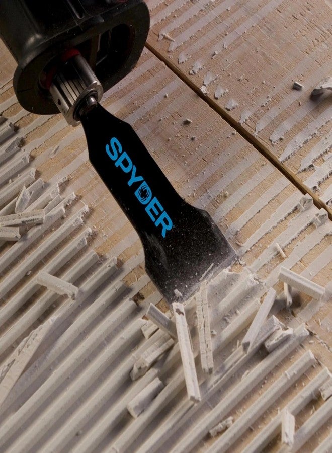 Spyder 3-Piece Scraper Blade Attachment Set for Reciprocating Saws, Includes 2, 4, and 6-inch Blades, for Removing Tile, Linoleum, Adhesives, Mastics, and More - Image 5