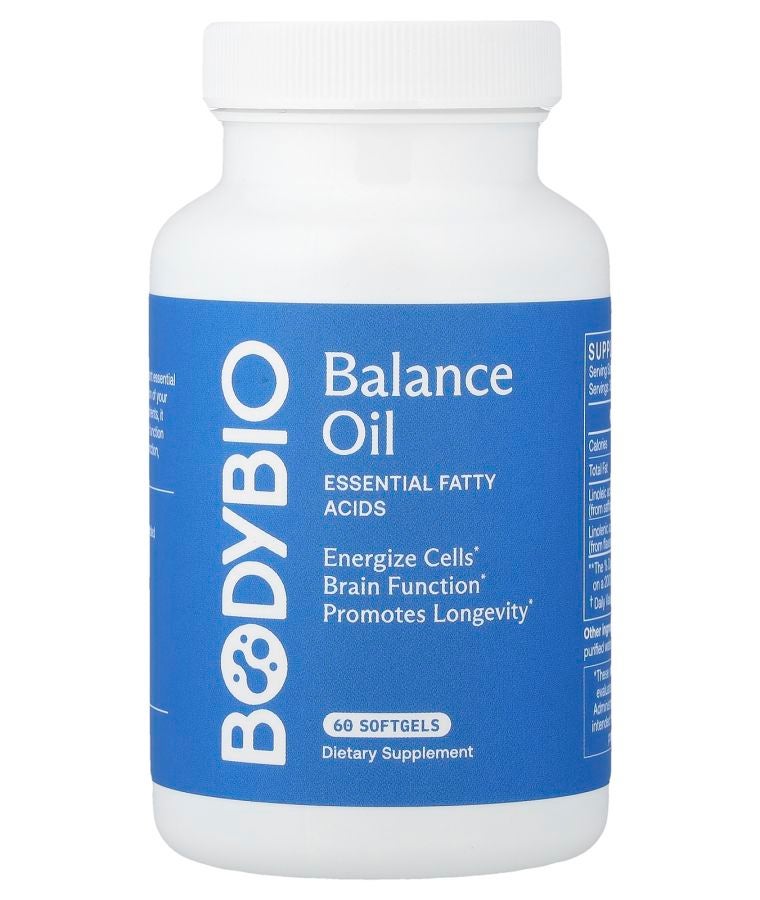 BodyBio Balance Oil Essential Fatty Acids 60 Softgels
