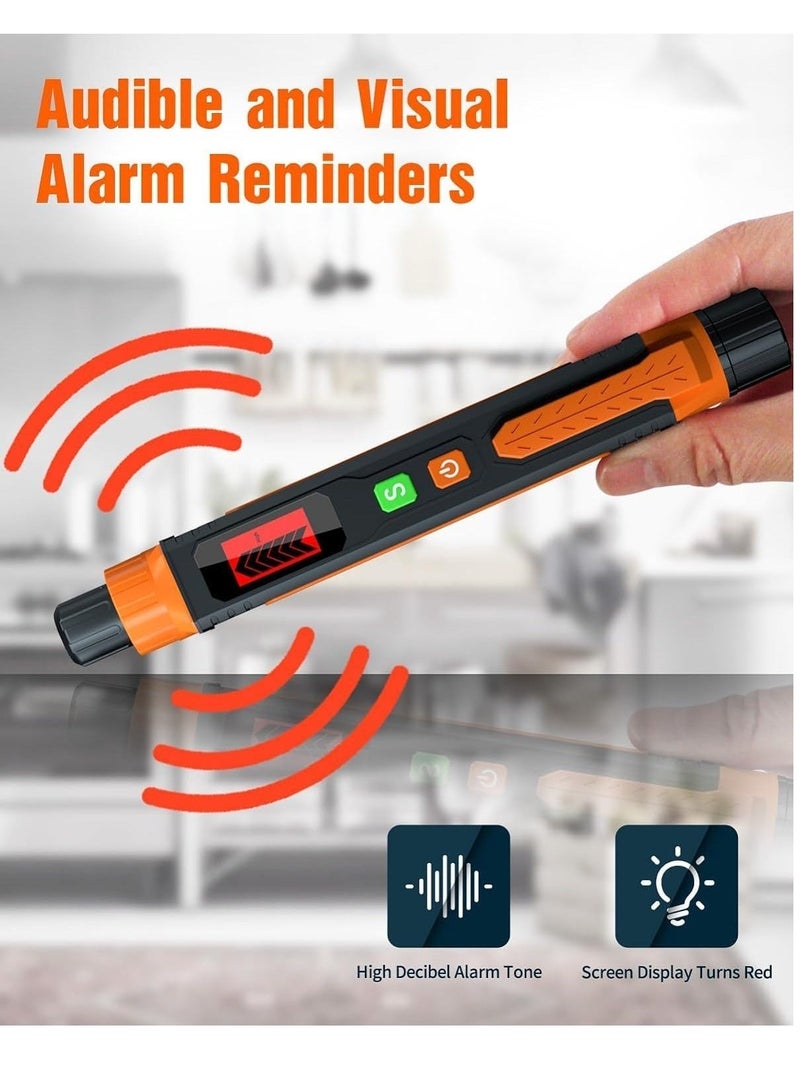 Captaintech Gas Leak Detector, Natural Gas Detector 0-10000ppm with LCD Disply with Audible and Visual Alarm, Portable Natural Gas Sniffer for Methane Propane Home Natural Gas - Image 4