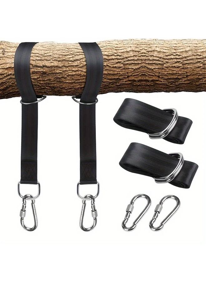 2 Pack 20in Swing Straps With Hooks Heavy Duty Tree Swing Set Adjustable Hammock - Image 5