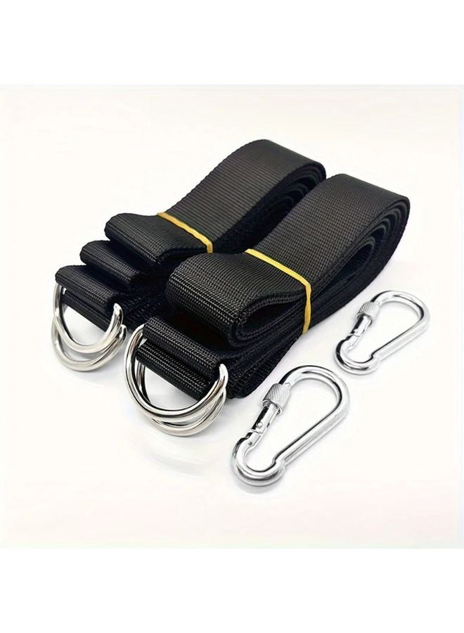 2 Pack 20in Swing Straps With Hooks Heavy Duty Tree Swing Set Adjustable Hammock - Image 3