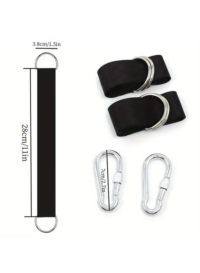 2 Pack 20in Swing Straps With Hooks Heavy Duty Tree Swing Set Adjustable Hammock - Image 4
