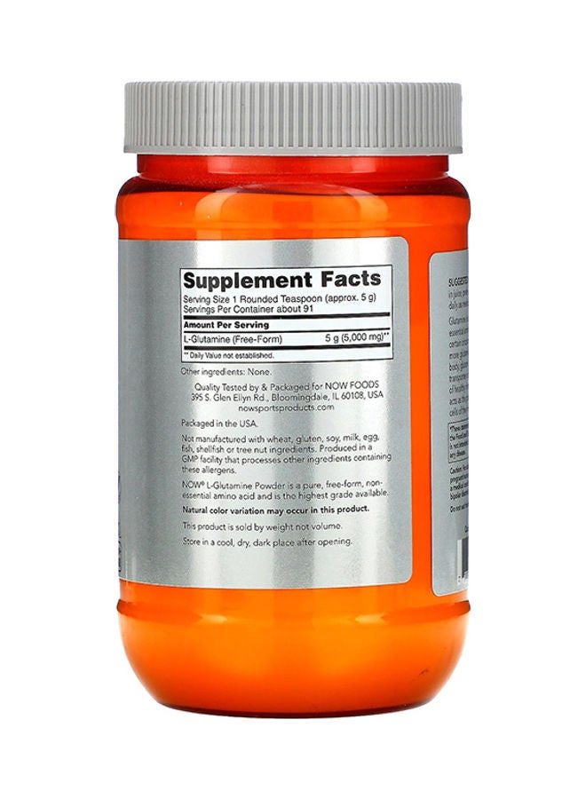 Now Foods L-Glutamine Powder Amino Acid 1 Lbs (454G) - Image 3