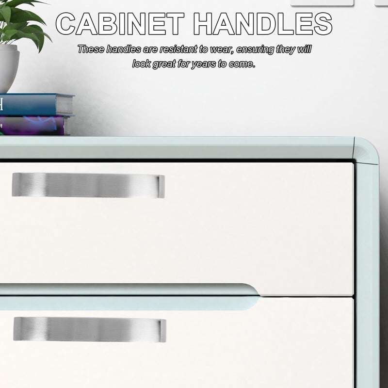 Brushed Nickel Cabinet Handles 128mm Center Aluminum Drawer Pulls For Kitchen Cupboard Bathroom Door Hardware - Image 4