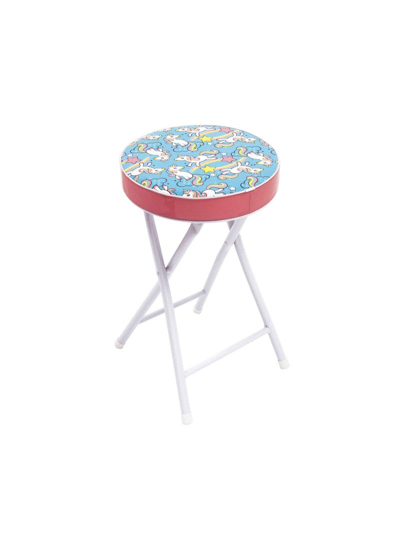 ARDITEX Arditex Zaska Unicorn Foldable Stool Size 30x30x50 cm 
