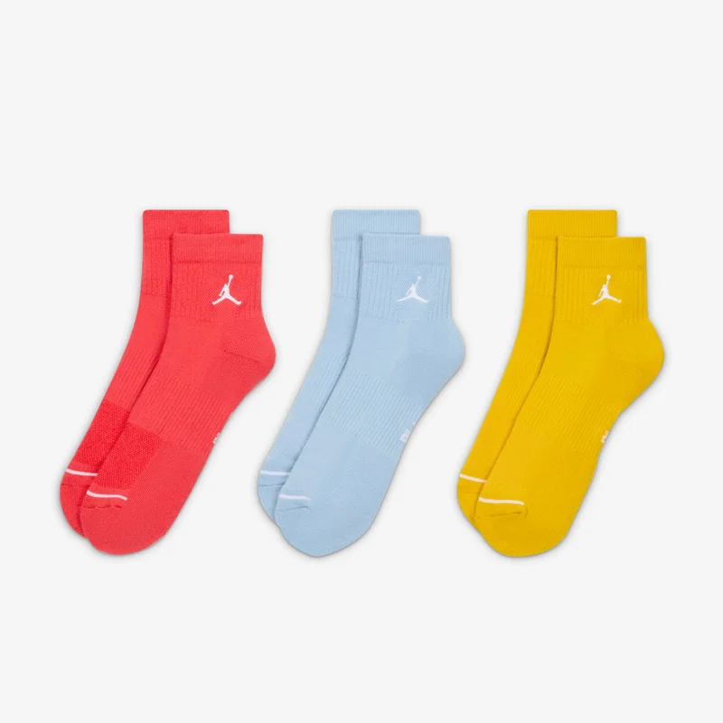 Jordan Multi-Colour Everyday Ankle Socks (3 Pairs)  | Best Price UAE