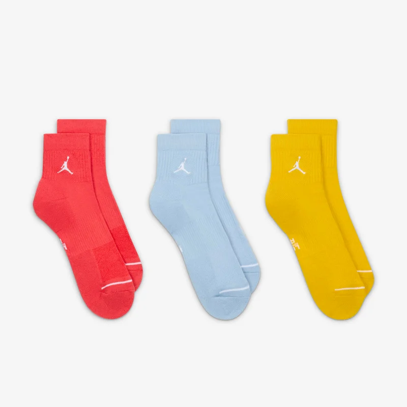 Jordan Multi-Colour Everyday Ankle Socks (3 Pairs)  | Best Price UAE