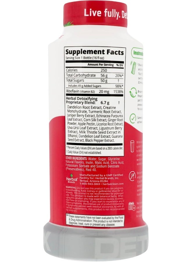 Herbal Clean QCarbo16 Tropical, Mega Strength Cleansing Formula - 16oz - Image 2