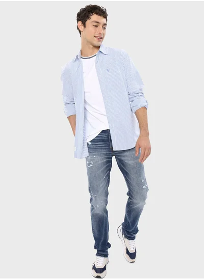 American Eagle Striped Classic Fit Shirt