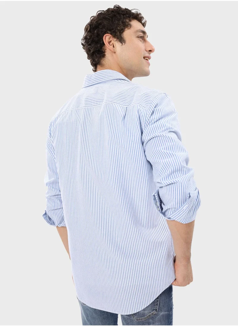 American Eagle Striped Classic Fit Shirt