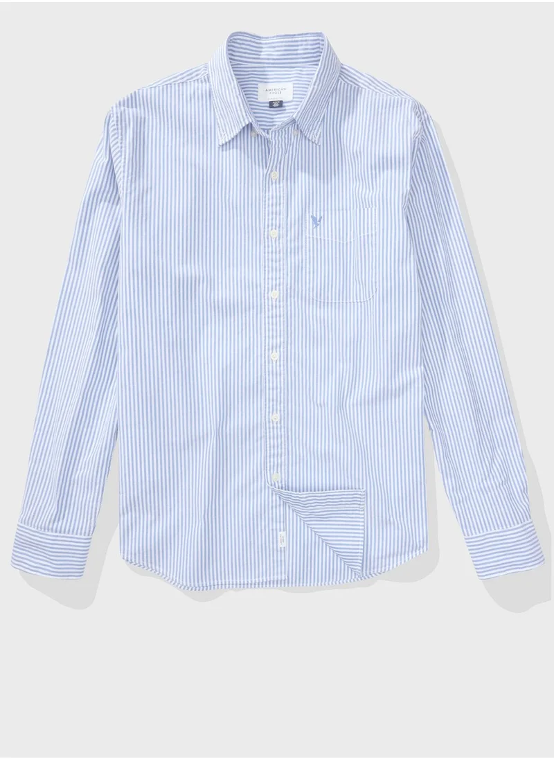 American Eagle Striped Classic Fit Shirt