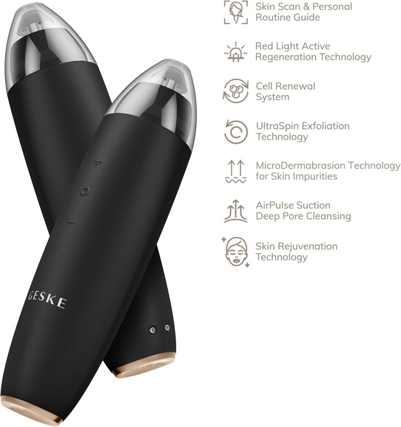 GESKE SmartAppGuided™ MicroDermabrasion Blackhead Remover | 7 in 1 | Blackhead Remover | Electric Pore Cleaner | Innovative Vacuum Cup | Beauty Tool | Skin Cleansing Device | Skincare Device - Image 4