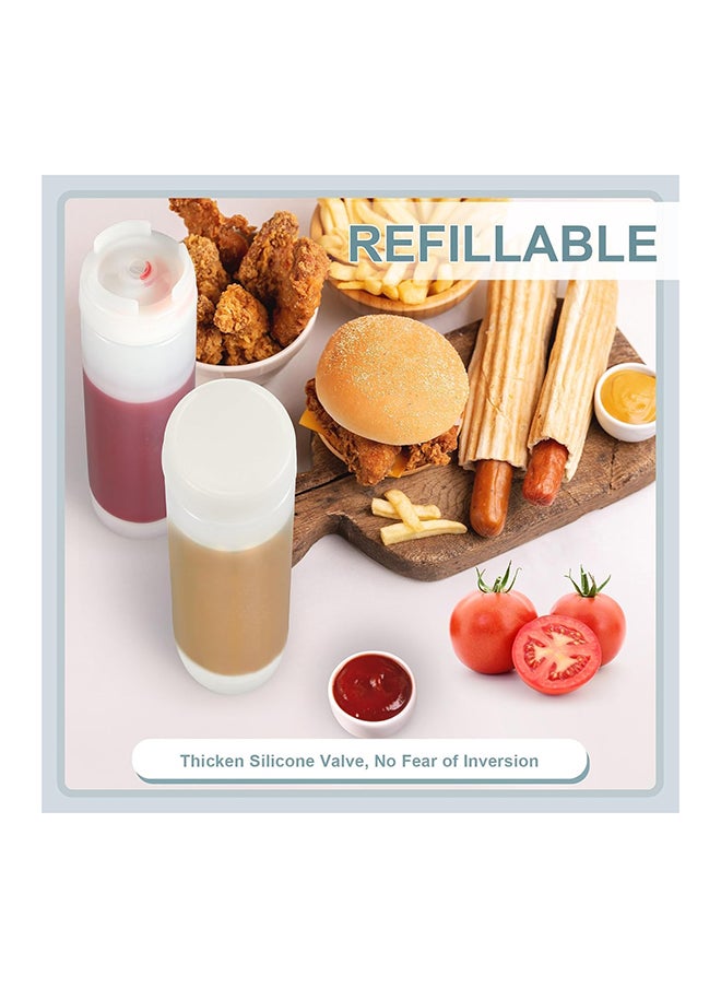 Home Pro Home Pro Subway Dispender for Condiments and Sauces Inverted White 500 ml  - Image 2