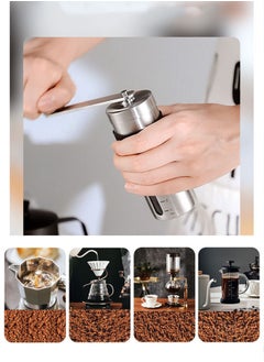 Bincoo 5 Pcs Drip Coffee Coffee Maker Set Includes Manual Coffee Grinder, Gooseneck Kettle, Glass Filter Cup, Coffee Sharing Pot and Filter Paper Suitable for Home Outdoors Office Camping  - Image 5