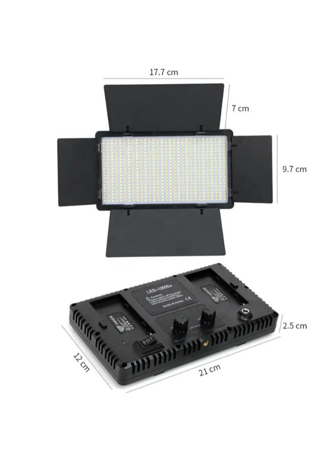 601 LED light video light kit, rechargeable and plug-powered camera video light, 3200K-5600K camera video light， rechargeable and plug-powered video conference live light LED LIGHT  - Image 2