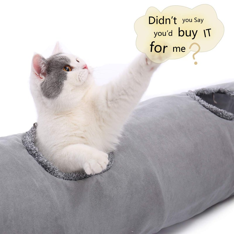 Levesica Collapsible Cat Tunnel Crinkle with Ball M - Image 4