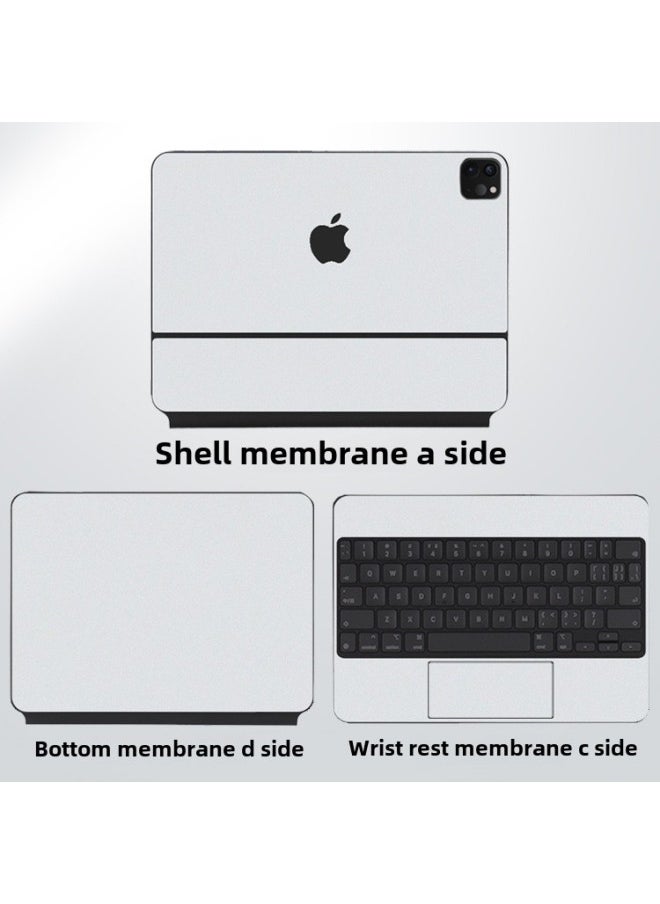 Generic For IPad Pro Wonderful Control Keyboard Sticker Apple Air5 Wonderful Control Keyboard Body Shell Protective Film-Color:Ice Film Silver-Dimensions:2020/2021/2022 IPad Pro Wonderful Control Keyboard (11 ")-Bottom Film D  - Image 2