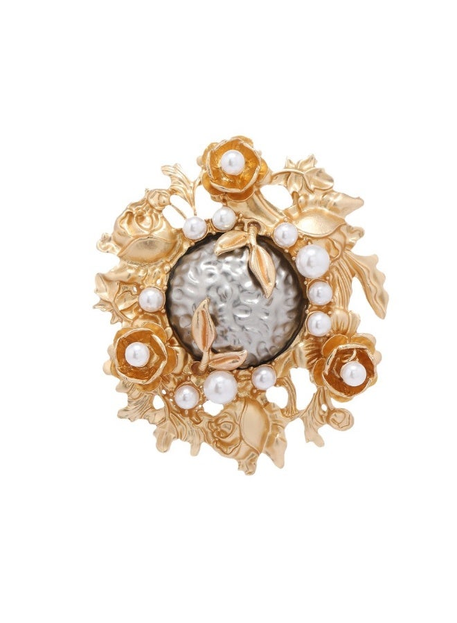 KUYING Vintage Light Luxury Baroque Brooch  - Image 1