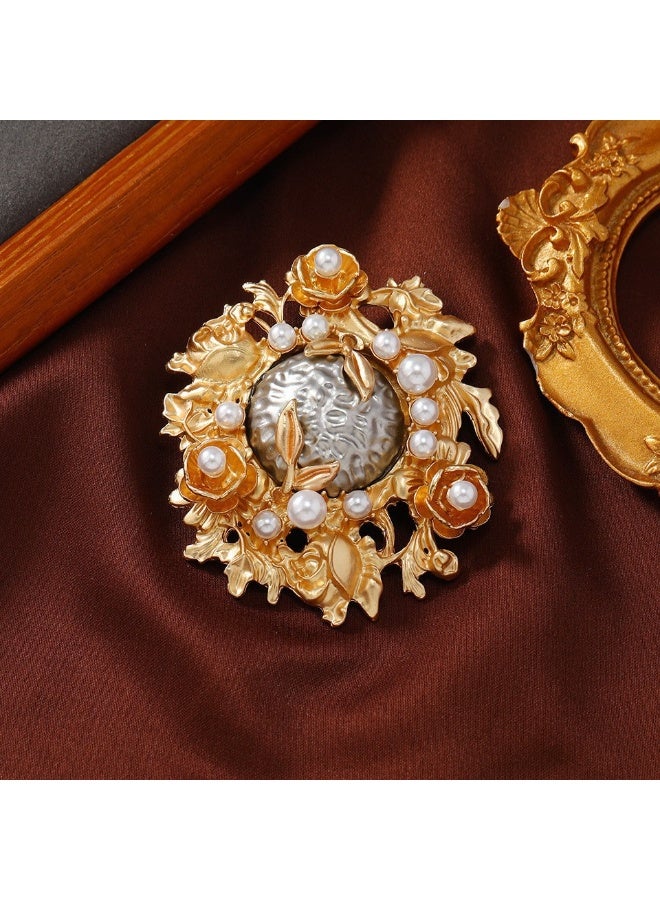 KUYING Vintage Light Luxury Baroque Brooch  - Image 2