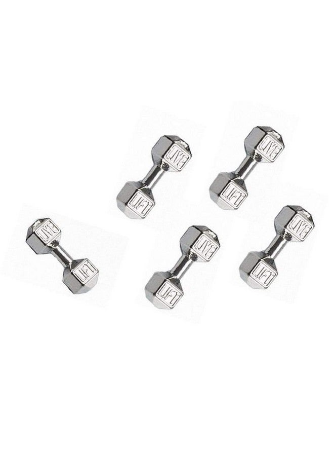 fiona Dumbbell Charms For Jewelry Making Diy Supplies Miniature Sports Fitness Equipment Connector Spacer Charm Bead Pendant Pack Of 30 Pcs (Multicolored) - Image 3
