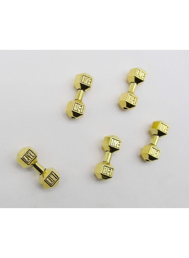 fiona Dumbbell Charms For Jewelry Making Diy Supplies Miniature Sports Fitness Equipment Connector Spacer Charm Bead Pendant Pack Of 30 Pcs (Multicolored) - Image 4