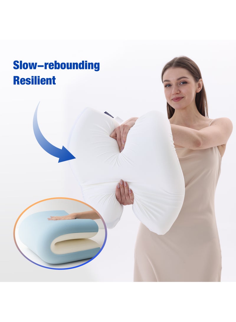 60*40*10cm Cooling Gel Memory Foam Pillow Orthopedic Neck & Spine Support Breathable for Side/Back/Stomach Sleepers  - Image 5