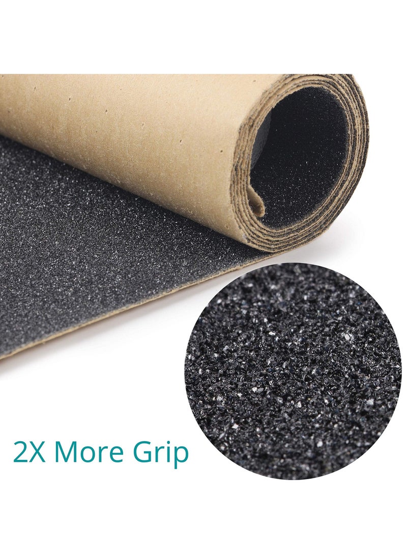 Grip Tape, 10" x 36" Skateboard Grip Tape, Non Slip Tape, KASTWAVE Scooter Grips, Longboard Grip Tape, Griptape, Grip Tape Skateboard, Skateboard Grip Tape Sheet, Grip Tape for Skateboards, Black