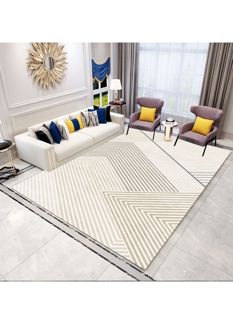 Sharpdo Area Rugs Modern Simple Short Pile Carpet Living Room Bedroom Rug Anti-slip Floor Carpet Home Decor 160 * 230CM - Image 1