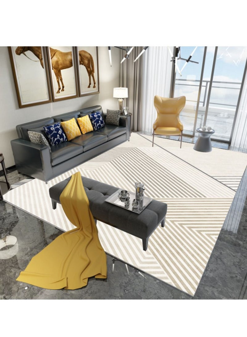 Sharpdo Area Rugs Modern Simple Short Pile Carpet Living Room Bedroom Rug Anti-slip Floor Carpet Home Decor 160 * 230CM - Image 2