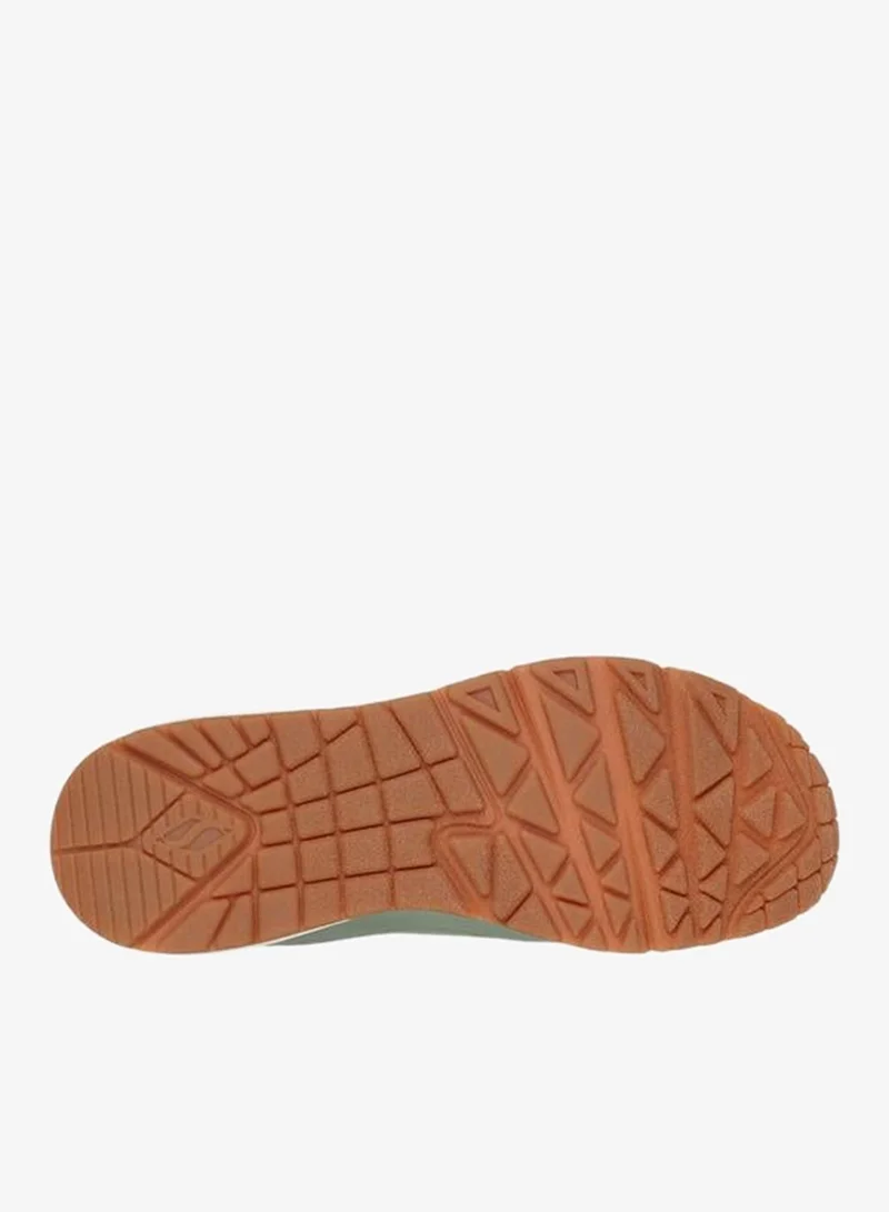 SKECHERS Women UNO Perforated Lace-Up Sneakers