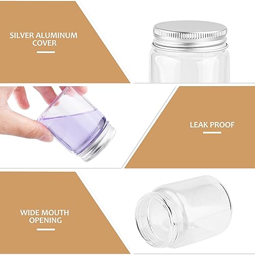 Furnido 12 Pack 2Ounces Glass Jars with Lids,Clear Mini Mason Jars Glass Jars with Aluminum Airtight Lids Round Canning Storage Jars Containers for Essential Oils,Cream,Powders,Ointments,Herbs,Art Craft - Image 2