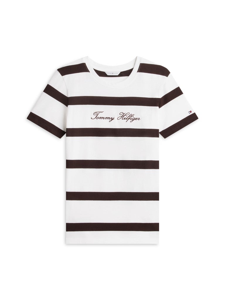 TOMMY HILFIGER Logo Jersey Crew Neck T-Shirt - Image 5