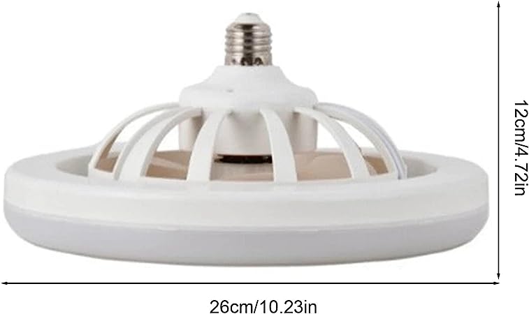 Low Profile Ceiling Fan | LED Caged Silent Ceiling Fan | LED Caged Ceiling Fan with 3-Level Wind Intelligent Dimmable LED Light, Fan - Image 3