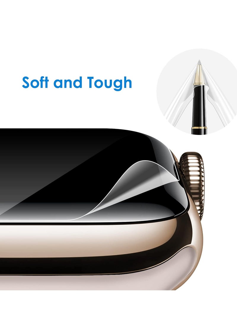 جي تيك واقي شاشة لساعة Apple Watch SE Series 6 5 4 40 ملم من مادة TPU المرنة المضادة للخدش HD شفاف 3 عبوات - Image 4