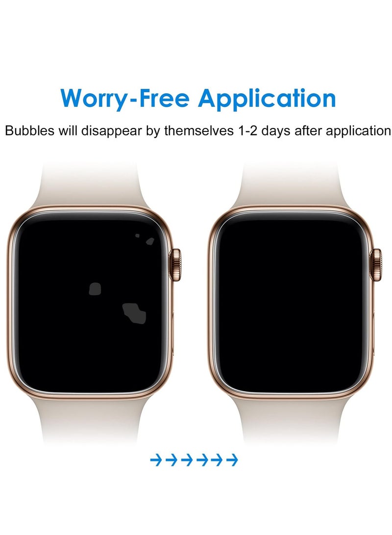 جي تيك واقي شاشة لساعة Apple Watch SE Series 6 5 4 40 ملم من مادة TPU المرنة المضادة للخدش HD شفاف 3 عبوات - Image 3