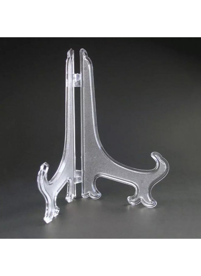 Plastic Folding Display Stand - Versatile - Perfect for Displaying Photos, Books, Dishes and Other Home Decorations. Stylish and Foldable Design for Easy Storage and Transportation.10 PICES
